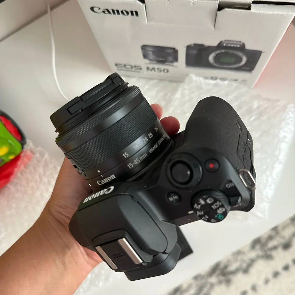 Canon EOS M50 Mirrorless Camera Bundle | Like New | Lens + Mount Adapter